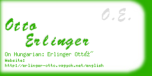 otto erlinger business card